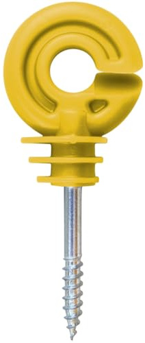Farmland Herkules Ringisolator - Hochwertige Zaun Isolatoren aus robustem Kunststoff für Litzen und Seile - Ring Isolatoren zum Eindrehen für Weidezaun