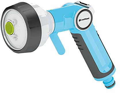 CELLFAST Gartenbrause Sprinklerpistole Spritzpistole 4 Funktionen Gartensprinkler Rasensprenger Für Rasen Blumen Pflanzen Safetouch System ENERGO