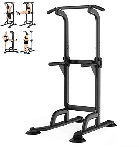 Einstellbare Reck Pull-up-Ausrüstung Indoor Fitnessgeräte Barren Haushalt Multifunktionsgeräte Stretching (Color : Black, Size : 82x75x210cm)