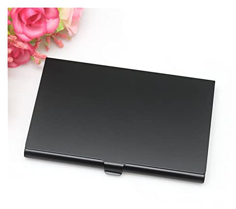 BNNP Kartenhalter für Damen Herren, Aluminium-Farbe, Visitenkartenetui, tragbarer kleiner Metallgehäuse-Deckel, Kreditkartenhalter, personalisiertes Geschenk, Bürogebrauch Buissnes Kartenhalter