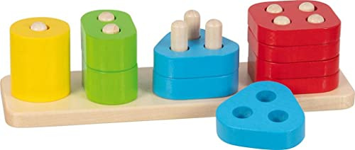 Goki - Sortier-Spiel Formen Lernen 3D Puzzles zählen, Mehrfarbig (58448)
