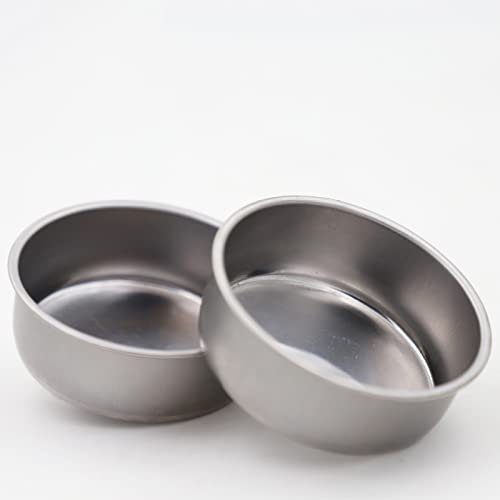 LOERSS Alkohol Herd, Mini Kochen Alkohol Brenner, Tragbarer Spirituosen Brenner Alkohol Herd Für Outdoor Wandern Camping,Silver-2p