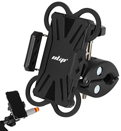 ulip Elektroroller Fahrrad Handyhalterung Universal Motorrad Handy Halterung für 4-7 Zoll Smartphone mit 360° Drehbar