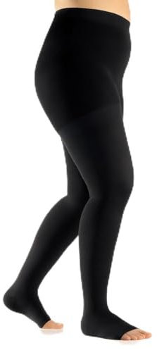 BORT AktiVen® Extra CCL2 AT Kompressionsstrumpfhose normal offene Fußspitze 6 schwarz