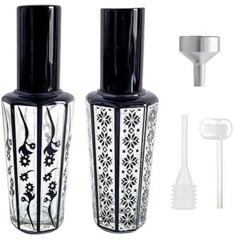 Travel Perfume Atomiser Spray Bottle, Refillable Vintage Glass Mist Bottle | Portable Mini Perfume Atomizer Pod, Ideal For Outdoor, Travel, Holiday Daily Use And Nice Gift Choice