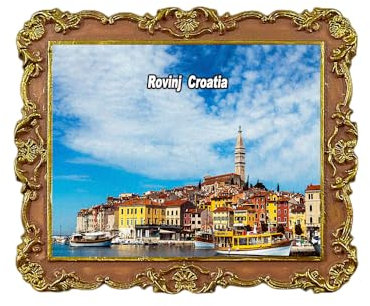 Rovinj Kroatien Kühlschrankmagnet 3D Reise Souvenir Kühlschrank Dekoration Magnet Aufkleber Handwerk Kollektion