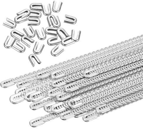 PATIKIL 30pz Metallo Acciaio Spirale Corsetto Stecca 13,8 Metallo Stecca con 24 Acciaio Stecca Punte Struttura e Forma per Cucire Corsetto Realizzazione Costume (5mm LARGO)