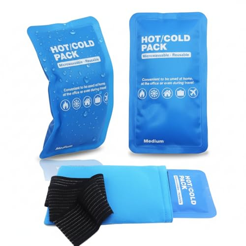 Reusable Gel Ice Pack for Injuries – Fast-Acting Cold Compress for Swelling, Bruises & Muscle Pain Relief – Flexible Non-Toxic Design for Sports Injuries, Post-Surgery Recovery & First Aid