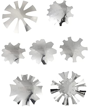 FRCOLOR 7pièces Coupe-ongles Gabarit Pochoir Outil Manucure Diy Lot De Coupe French Manicure Ligne Nette Forme