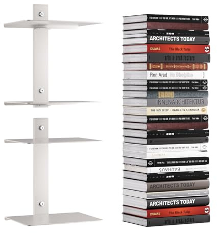 Unsichtbares Bücherregal für Wand, Bücherregal Wand,Eckregal hängend,Schwebende Regale, schwebendes bücherregal Wandmontage, Moderne Buchablage, Buchaufbewahrung,Lagerregal