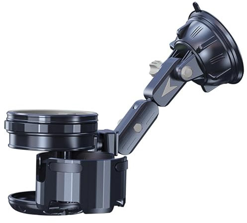 Portabicchieri per auto – Portabottiglie con ventosa | Porta bevande pieghevole da incasso, portabicchieri regolabile, portabicchieri da auto, supporto per finestrino, portabicchieri per camion e