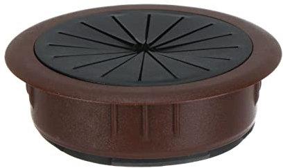 XLANDALYUEFA Desk cable grommet Table Cable Grommet, 2pcs Desk Table Wire Hole Cover Computer Grommet Table Cable Outlet Wire Tidy Storage Organizer(Brown)