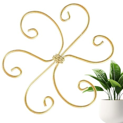 Stem Supports for Indoor Plants - Iron Adjustable Reusable Plant Support,Garden Trellises for Horticultural Vining Creeper Money Tree Orchid Gladiolus Rosebud Potted Balcony Home