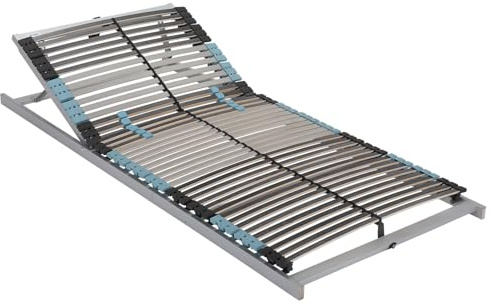 BeCo Lattenrost Royal Trio K / 100 x 200 cm / 42 Leisten/zerlegt/Kopfteil verstellbar/Made in Germany / 100 Nächte Testschlafen