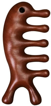 Kopfhaut Massage Tool Gesundheitspflege Schönheit Körperpflege Zubehör | 4-in-1 natürliches Holzkopfmassagegerät Zubehör Entspannung Kopfspa Aromatherapie für Zuhause Reisen Dusche Yoga
