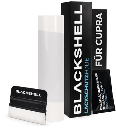 Blackshell® Ladekantenschutz Folie passend für Cupra Ateca | Typ 5FP/KH7 | ab 2020 (Facelift) Transparent - passgenauer Stoßstangenschutz inkl. Set für Folierung