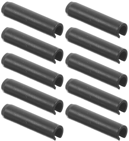 UPKOCH Lot de 10 Goupilles Fendues en Acier à Ressort Noir pour Auvent Rétractable Extérieur, Goupilles de Tension Résistantes aux Intempéries, Accessoires de Réparation pour
