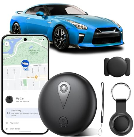 GPS-Tracker für Fahrzeuge Kompatibel mit Built in App (iOS＆Android) Echtzeit Smart Tracker Tags Globale Abdeckung Verstecktes Auto Ortungsgerät Keine monatliche Gebühr oder Abonnement