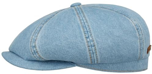 Stetson Hatteras Denim Barista Flatcap Stoffcap Herren Frühling Sommer