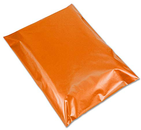 REALPACK® 100 x orange plast Poly postpåsar kuvert storlek 250 mm x 350 mm