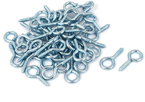 Aexit Jewelry Garden Vine Wire 3.5mm Thread Dia Eyelet Screw Eye Hook 50pcs (1d0ae0b56796daa1f01054dad5ec833a)