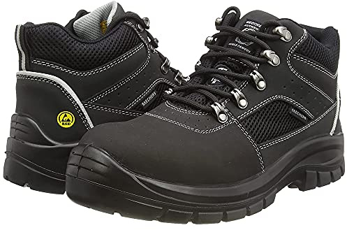 Skechers Men's TROPHUS LETIC Ankle Boot safety footwear, Black, 9.5 UK