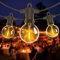 ZOTOYI LED Catena Luminosa Esterno, 15M Catena Luci Stringa Giardino IP65 Impermeabile con 25+2 G40 Lampadine, Luci da Esterno e Interno per Natale Matrimonio Partito, Bianco Caldo
