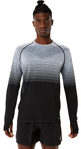 ASICS Herren Seamless Longsleeve Top Laufbekleidung Longsleeve Performance Black/Carrier Grey - Schwarz XL