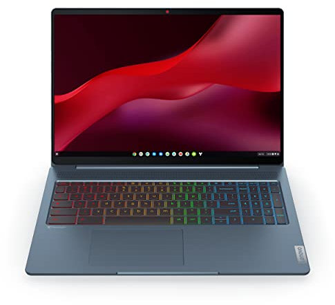 Lenovo IdeaPad 5 Chromebook 16 Inch 2.5K Gaming Laptop - (Intel Core i5-1235U, Integrated Intel Iris Xe Graphics, 8GB RAM, 512GB SSD, ChromeOS) - Stone Blue