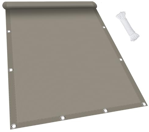 Sonnensegel Wasserdicht Sonnenschutz 2.5 x 3.5 m, Wasserdicht 98% UV Schutz Sonnensegel Quadrat inkl Befestigungsseile für Garten Terrasse, Taupe