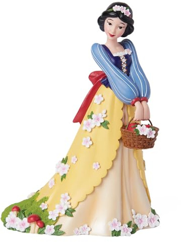 Enesco Disney Showcase Snow White Holding an Apple Basket Botanical Figurine, 8.15 Inch, Multicolor