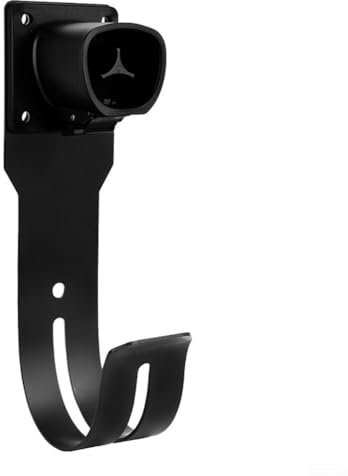 Besttoolifes EV Charger Holder, EV Car Charging Cable Organizer | Nozzle-Holster Dock| Plug Wall Mount| Screws| Black| Electric Vehicle Holder