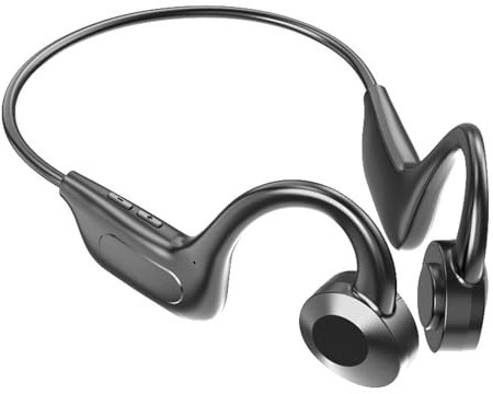 Blissbuilt Casque Conduction Osseuse Bluetooth Sport,Casque Conduction Osseuse Bluetooth 5.1,Ecouteurs sans Fil Étanche Carte mémoire insérable,avec 8 H D'Autonomie pour Sport,Running,Bain,Noir