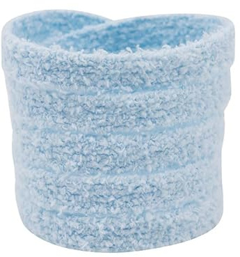 WANYI Lacet Fluffy 2 Paires 1.5CM de Largeur Lacets Chaussures, Fluffy Laces Soft Lacets de Remplacement épais pour Baskets, Sneakers, Chaussures(Bleu clair-120CM)