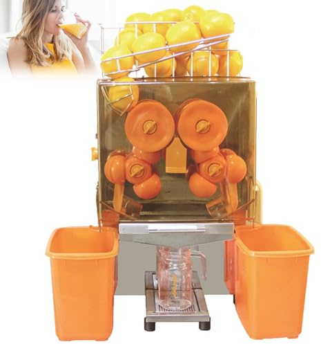 Exprimidor eléctrico comercial para frutas frescas, extractor de jugo de alta velocidad que exprime 40 frutas/minuto, ideal para naranjas y más, no requiere pelar