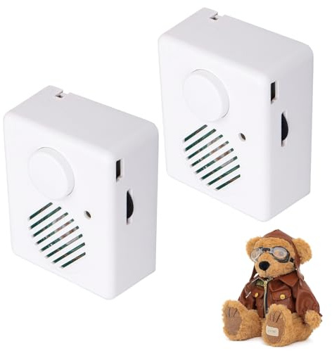 2 Stück Diktiergerät Für Stofftiere, Sprachmodul Für Kuscheltiere, Soundmodul Für Teddybär, Sprachmodul Für Kuscheltier 360 Sekunden, Für Stofftiere Für DIY Geschenke, Aufnahme Gutenachtkuss