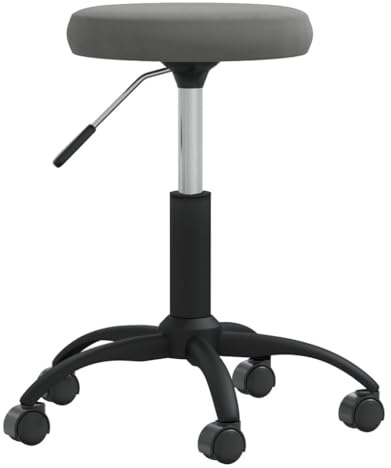 Générique Tabouret de Massage Velours Gris foncé,Santé & beauté,Hygiène personnelle,Massage & Relaxation,Fauteuils de Massage,Gris,3.95 KG,3085739