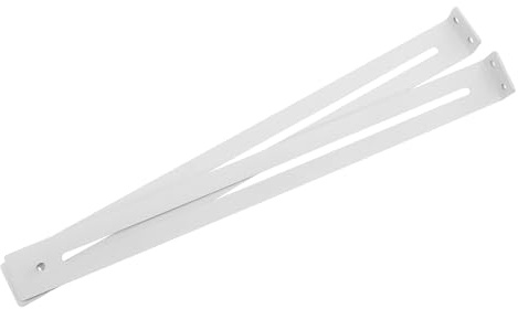 DOITOOL Kit de Reparación para Cajones de Muebles 2 Piezas Soporte Metálico para Fondo de Cajón Tornillos Accesorios para Deslizadores y Guías Adecuado para Reparación en Cocina