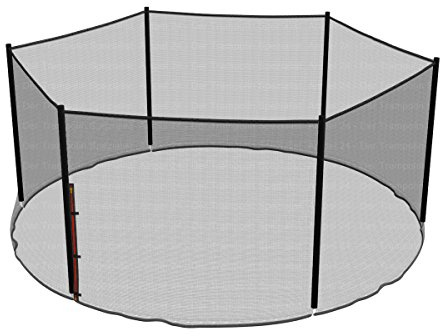 Ampel 24 Ersatz Sicherheitsnetz für Trampolin Ø 430 cm | Gartentrampolin Ersatznetz für 6 Stangen, Netz außenliegend, Ersatzteil reißfest, UV-beständig