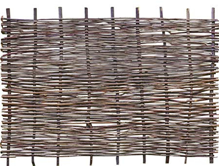 Weidenprofi Sichtschutz, Haselnusszaun Modell Stabil, Flechtzaun aus Hasel, Größe (BxH): 180 x 120 cm