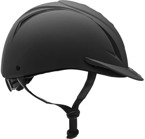 OVATION Adult Deluxe Schooler Riding Helmet - Lightweight Breathable Adjustable Equestrian Safety Helmet w/Removable Liner, Black, XX-Small/X-Small