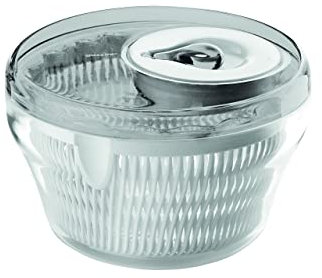 Guzzini Centrifuga Insalata Kitchen Active Design, Grigio Cielo, Ø28 x h18 cm