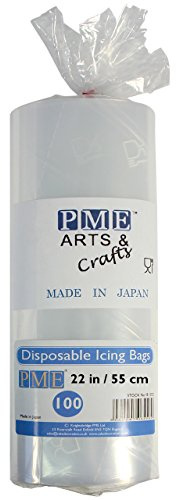 PME Mangas Pasteleras Desechables, 55 cm (22-Pulgadas), Paquete de 100