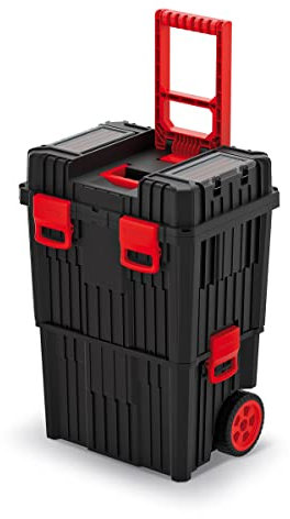 XL Werkstattwagen, Werkstatt Trolley HD WHEELBOX mit viel Zubehör! B x T x H in cm: 45 x 35 x 64 cm ! Der mobile Alleskönner - Privat & Gewerbe