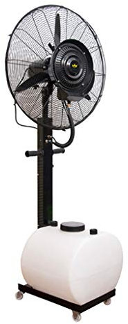 Ventilatore Oscillante a Piantana Umidificator Ventilatore di nebulizzazione esterno oscillante verticale interni a grande raffreddamento per interno industriale per umidificatore a 3 velocità Serbato