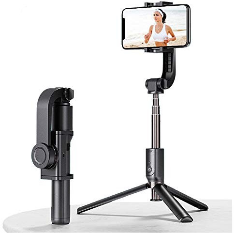LJJ Gimbal Stabilizer for Smartphones, Foldable Phone Gimbal, Various Professional Shooting Functions for Vlog Youtuber, Face Tracking, for iPhone and Android