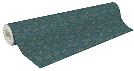 Clairefontaine 202059C - Rolle Geschenkpapier Excellia 50mx70 cm 80g, Vegetal Gold, 1 Rolle