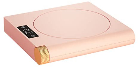 FAMYNGL Chauffe Mug USB Chauffe Tasse 5 Réglages De Température du Café Gadget Chauffe-Tasse De Café pour Le Bureau Sûr Et Électrique pour Chauffer Le Lait Les Boissons Le Thé 55°,Rose,USB