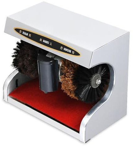 SXYKXYDL Cireuse à Chaussures électrique, cireuse à Chaussures Automatique, cireuse à Chaussures Horizontale à Induction, en Acier Inoxydable