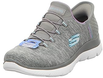 Skechers Women's Summits Dazzling Haze Sneaker, Gray, 2 UK